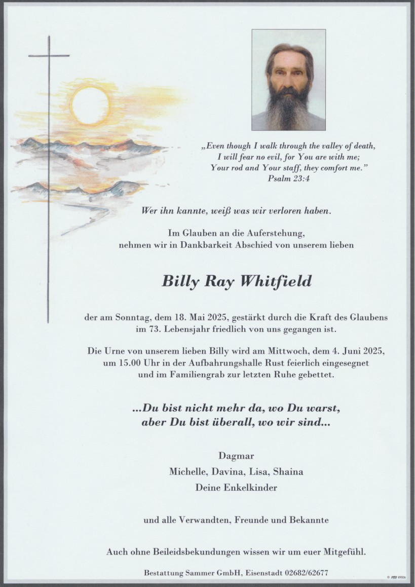 Whitfield Billy Ray 18052025