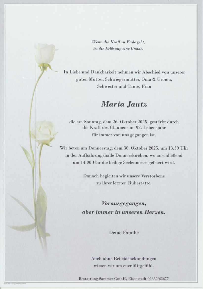 Bestattung Sammer Eisenstadt 5 Jautz Maria 26102025