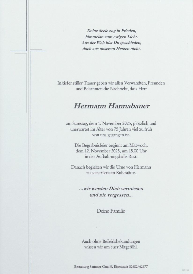 Bestattung Sammer Eisenstadt 4 Hannabauer Hermann 01112025