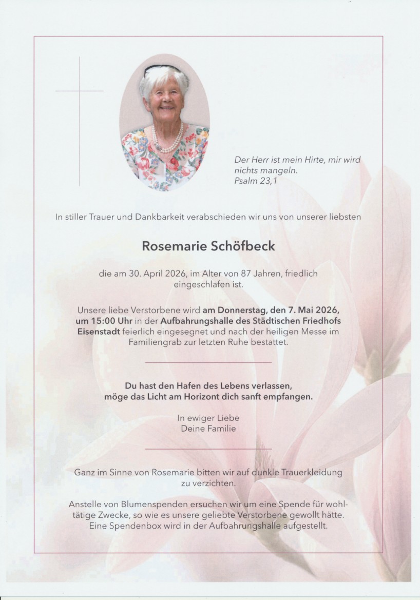 Schoefbeck Rosemarie 30042026