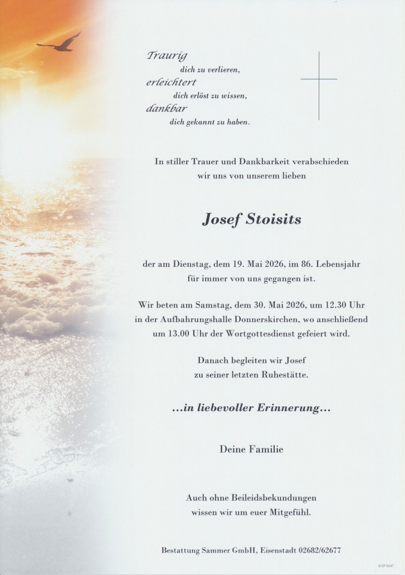 Stoisits Josef 19052026