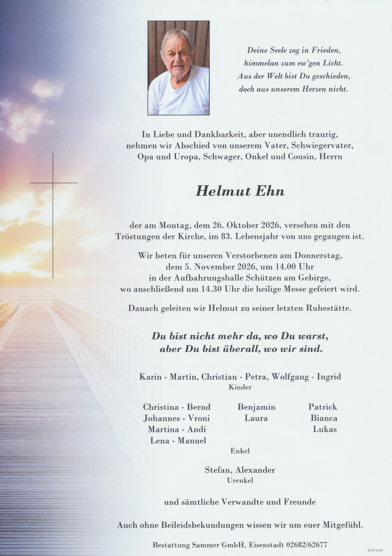 Bestattung Sammer Eisenstadt 4 Ehn Helmut 26102026